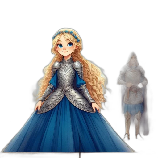 dress, crown, sword, concept art transparent PNG cut-out
