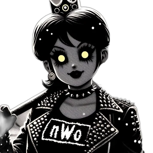 robot, crown, jewelry, comic book art transparent PNG cut-out