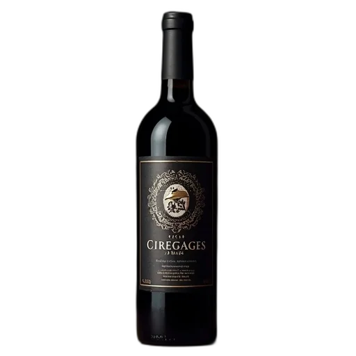 bottle, red, wine, dark transparent PNG cut-out