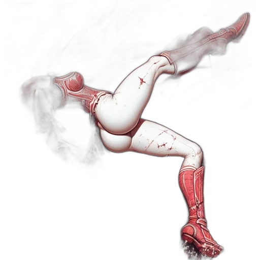 mask, shoes, staff, comic book art transparent PNG cut-out
