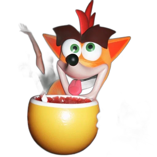 food, staff, creature, 3d render transparent PNG cut-out
