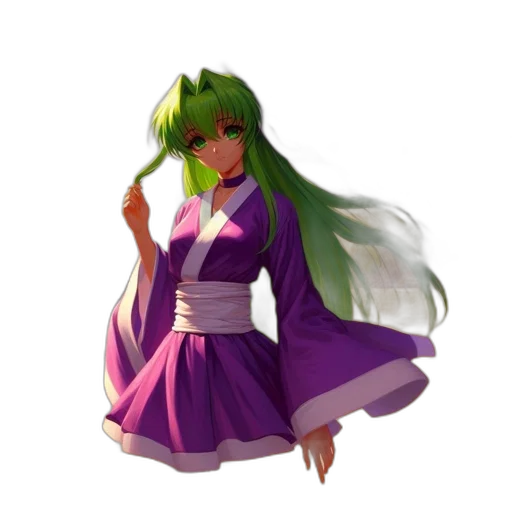 dress, staff, concept art, 3d render transparent PNG cut-out