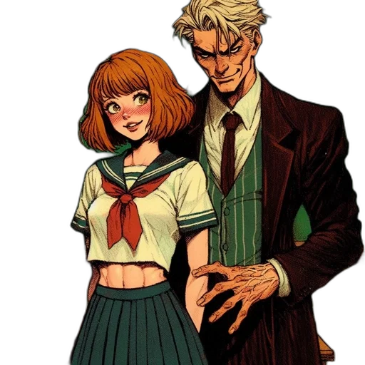 jacket, comic book art, concept art, anime transparent PNG cut-out