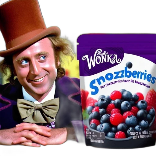 food, iconic, willy, wonka transparent PNG cut-out