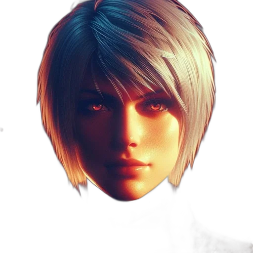 face, mask, hair, robot transparent PNG cut-out