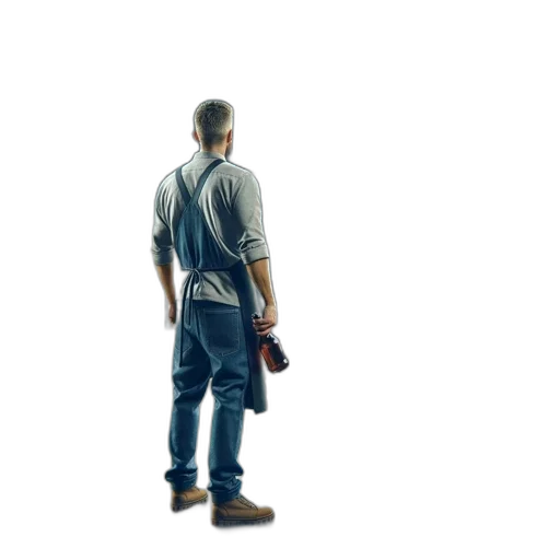 jacket, staff, weapon, bottle transparent PNG cut-out