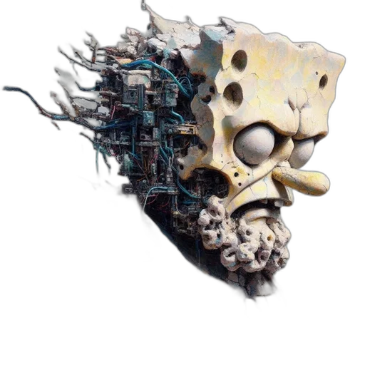 mask, robot, face, crown transparent PNG cut-out