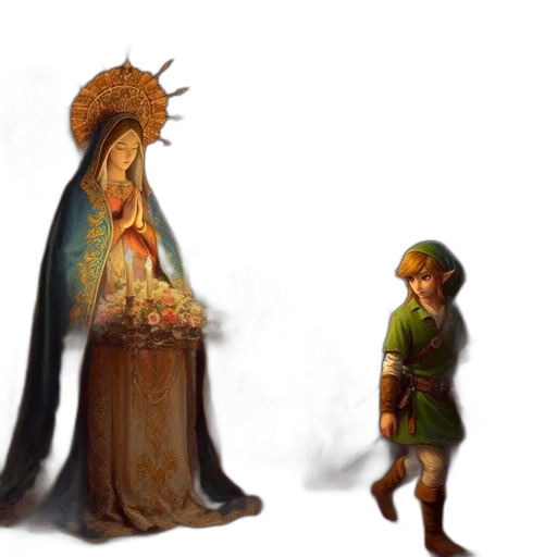 dress, sword, crown, concept art transparent PNG cut-out