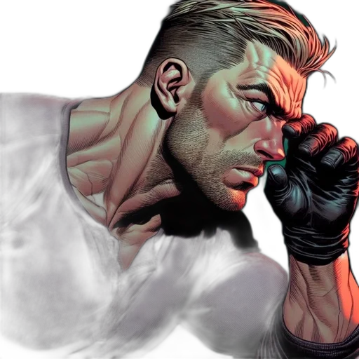 comic book art, concept art, photorealistic, cyberpunk transparent PNG cut-out