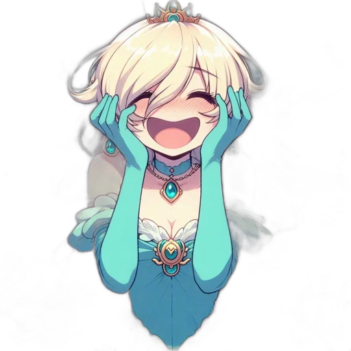 crown, dress, robot, staff transparent PNG cut-out