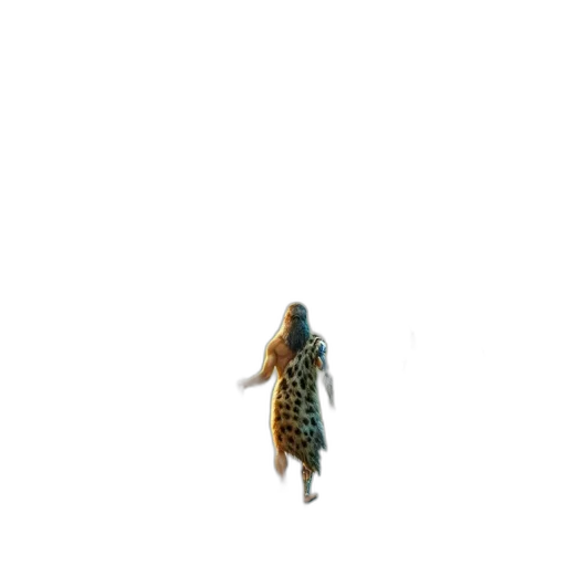 dress, creature, animal, hair transparent PNG cut-out