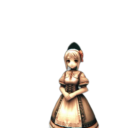 dress, staff, hat, robot transparent PNG cut-out