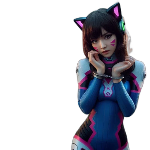 robot, concept art, anime, 3d render transparent PNG cut-out