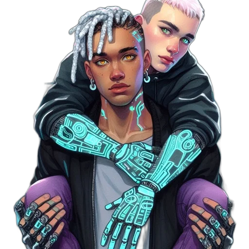 jacket, weapon, robot, jewelry transparent PNG cut-out
