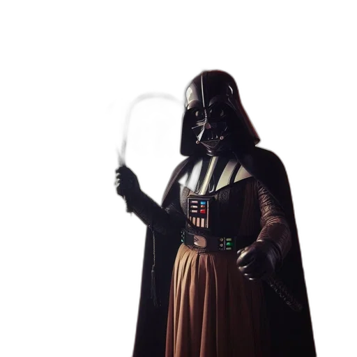staff, mask, weapon, dress transparent PNG cut-out