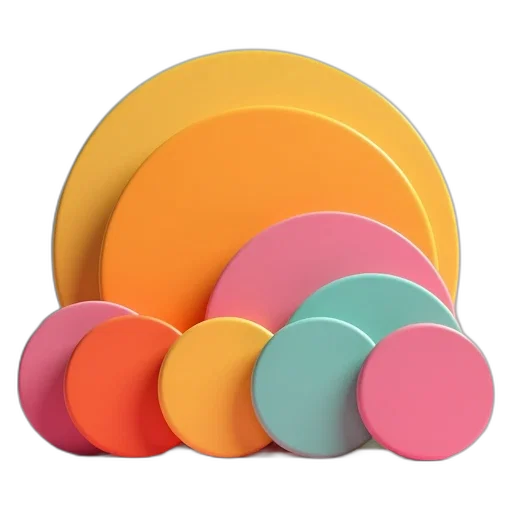 food, 3d render, pastel, colorful transparent PNG cut-out