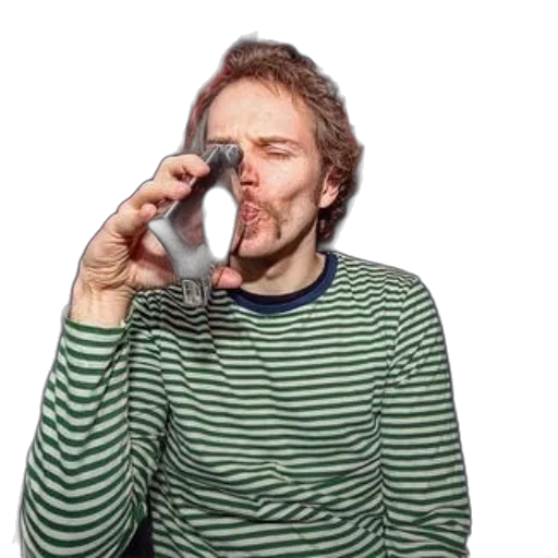 bottle, staff, face, jacket transparent PNG cut-out