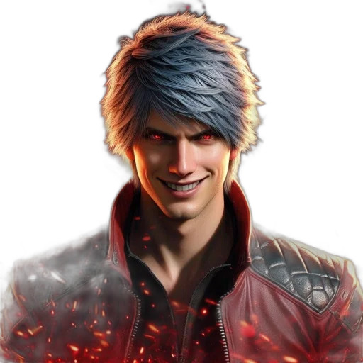jacket, face, hair, concept art transparent PNG cut-out