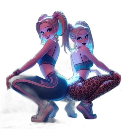 concept art, pixel art, cartoon, vaporwave transparent PNG cut-out