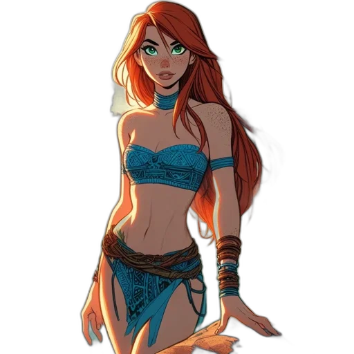 fantasy art, concept art, comic book art, cartoon transparent PNG cut-out