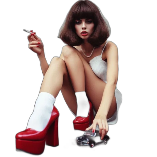 shoes, dress, concept art, photorealistic transparent PNG cut-out