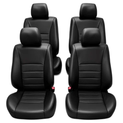 set, four, black, car transparent PNG cut-out