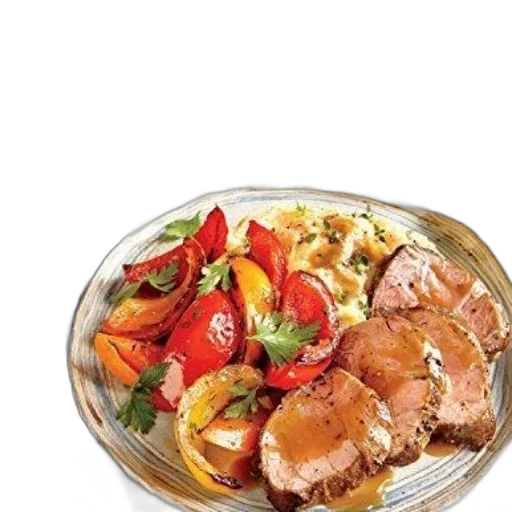 food, photorealistic, 3d render, cover transparent PNG cut-out