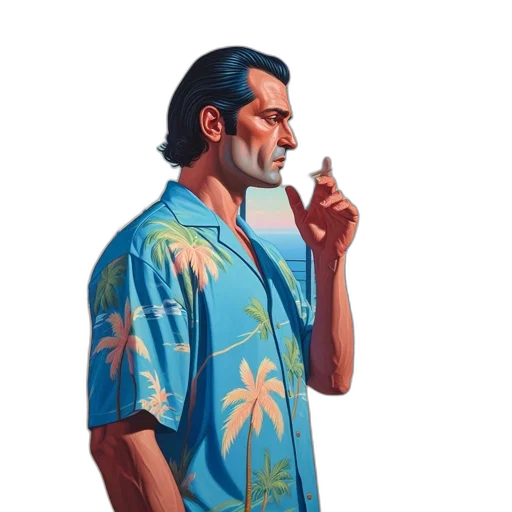 jacket, face, umbrella, staff transparent PNG cut-out