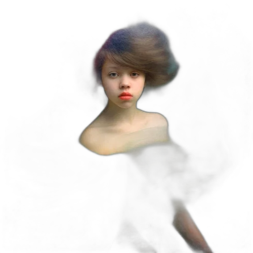 hair, face, dress, mask transparent PNG cut-out
