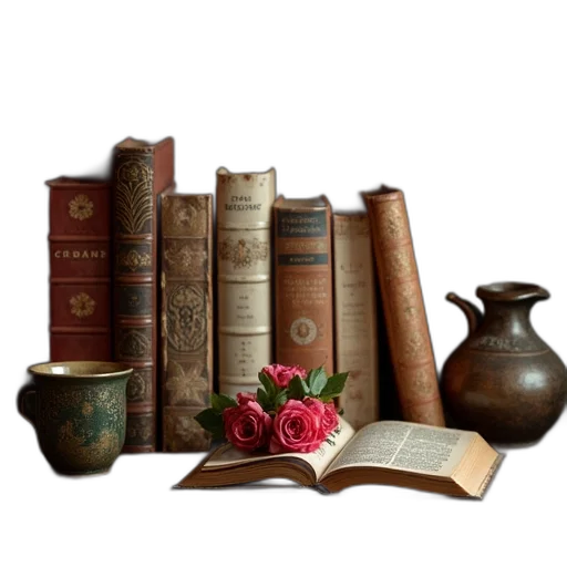 furniture, photorealistic, book, talk transparent PNG cut-out