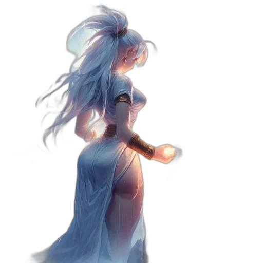 dress, staff, sword, weapon transparent PNG cut-out