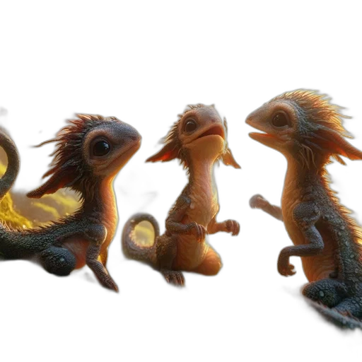 dragon, concept art, 3d render, fantasy art transparent PNG cut-out