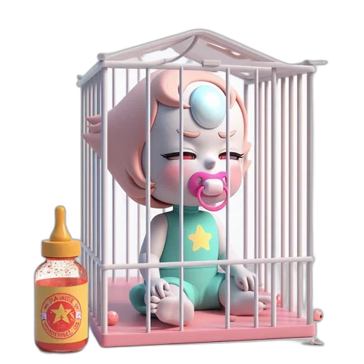 food, 3d render, concept art, vaporwave transparent PNG cut-out