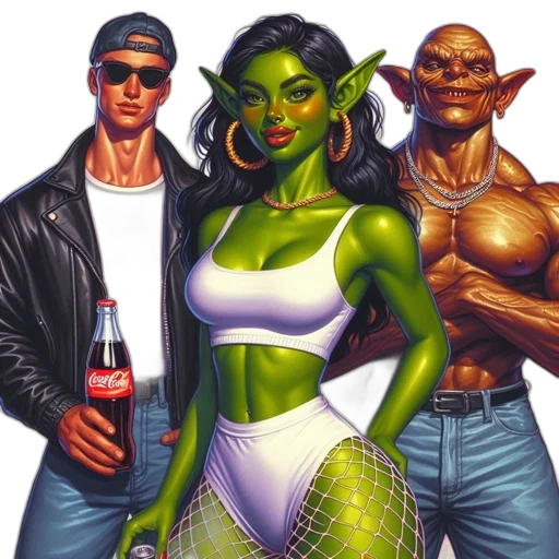 comic book art, concept art, fantasy art, pixel art transparent PNG cut-out