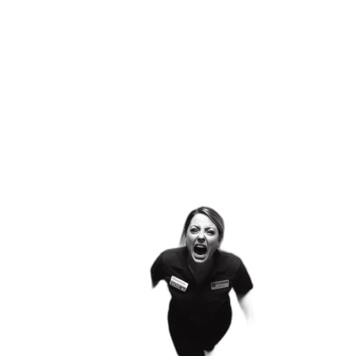 dress, creature, staff, face transparent PNG cut-out