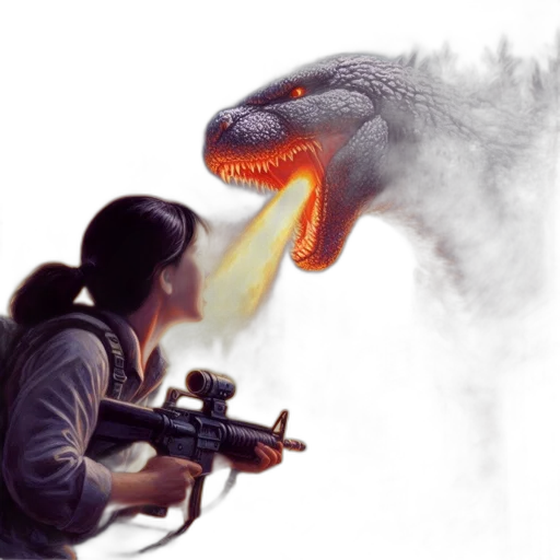 dragon, weapon, creature, concept art transparent PNG cut-out