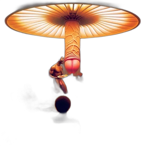 umbrella, staff, hat, hair transparent PNG cut-out
