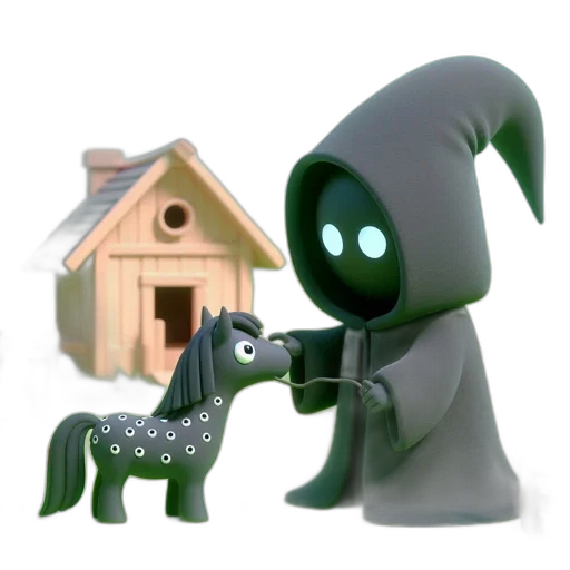 3d render, concept art, outer space, green transparent PNG cut-out