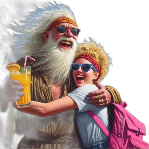 concept art, fantasy art, vaporwave, photorealistic transparent PNG cut-out