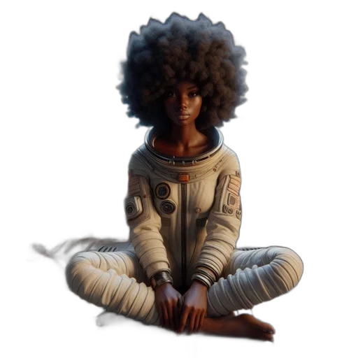 hair, creature, jacket, dress transparent PNG cut-out