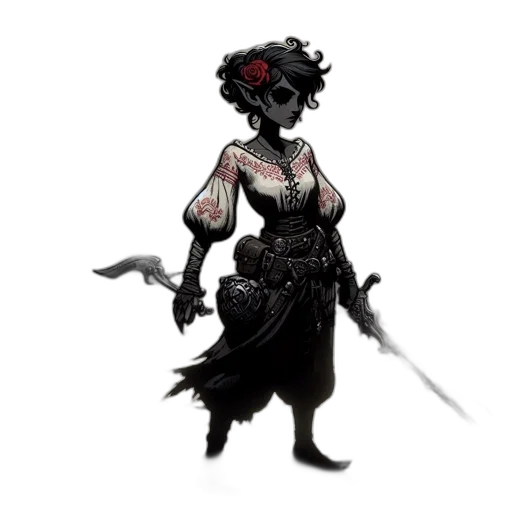 staff, dress, weapon, mask transparent PNG cut-out