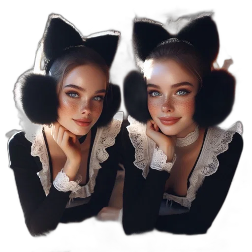 jacket, hat, dress, face transparent PNG cut-out