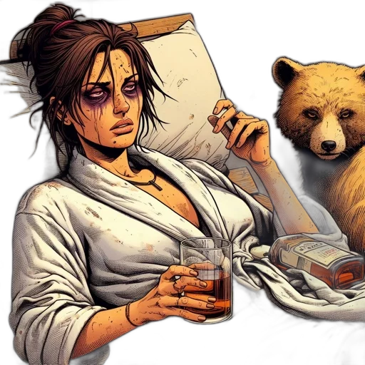 concept art, comic book art, pixel art, photorealistic transparent PNG cut-out