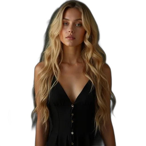 dress, hair, jacket, jewelry transparent PNG cut-out