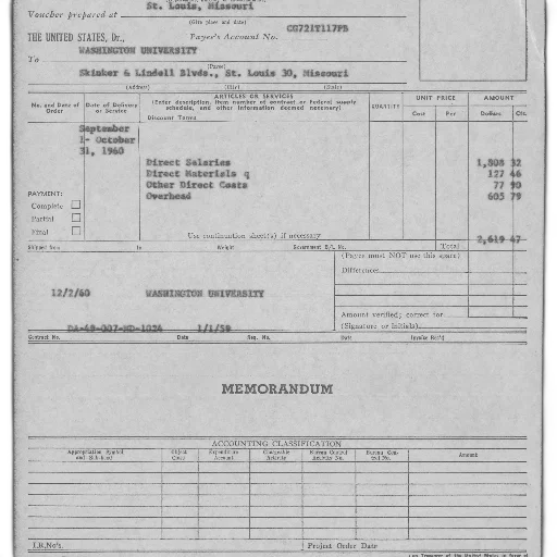 vintage, invoice, washington, university transparent PNG cut-out