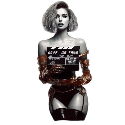 dress, robot, jacket, weapon transparent PNG cut-out