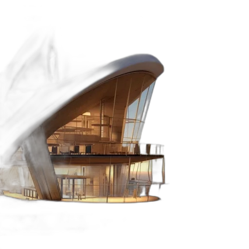 building, concept art, 3d render, photorealistic transparent PNG cut-out