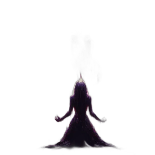 creature, hair, crown, dress transparent PNG cut-out