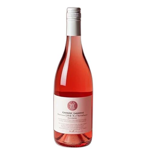bottle, pink, wine, sancerre transparent PNG cut-out