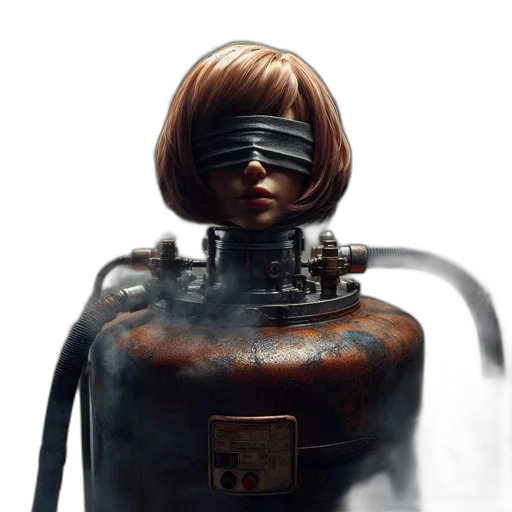robot, mask, face, dress transparent PNG cut-out